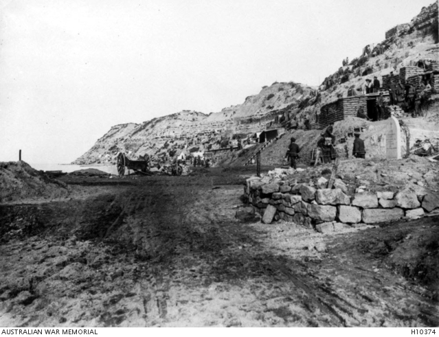 Zığındere'nin denize döküldüğü nokta, 1915